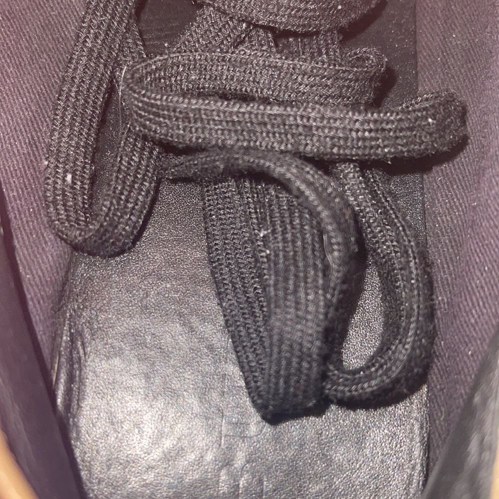 Burberry Gold Leather Trim Casual Lace Tie Sneakers - Picture 4 of 9